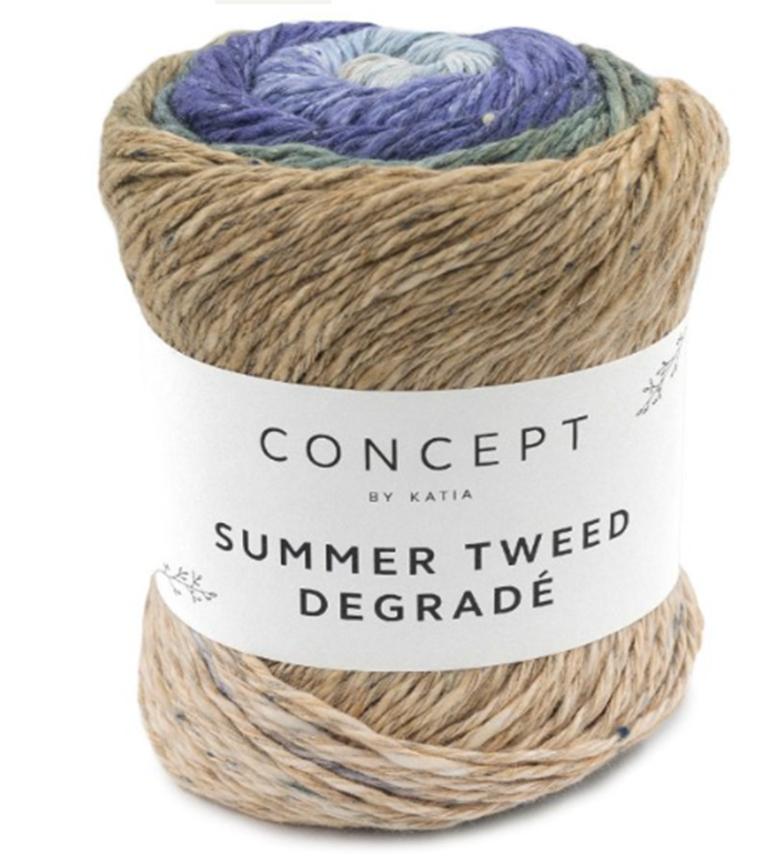 Katia | SUMMER TWEED DEGRADÉ COTTON AND HEMP PRINT YARN