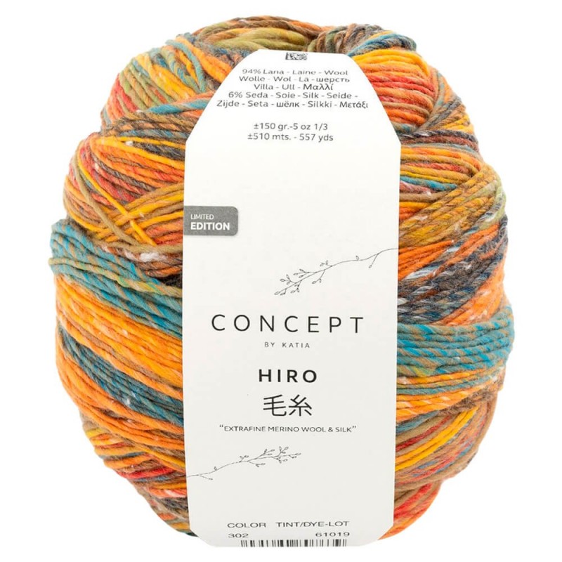 Katia | HIRO HANDICRAFT-EFFECT MERINO AND SILK YARN